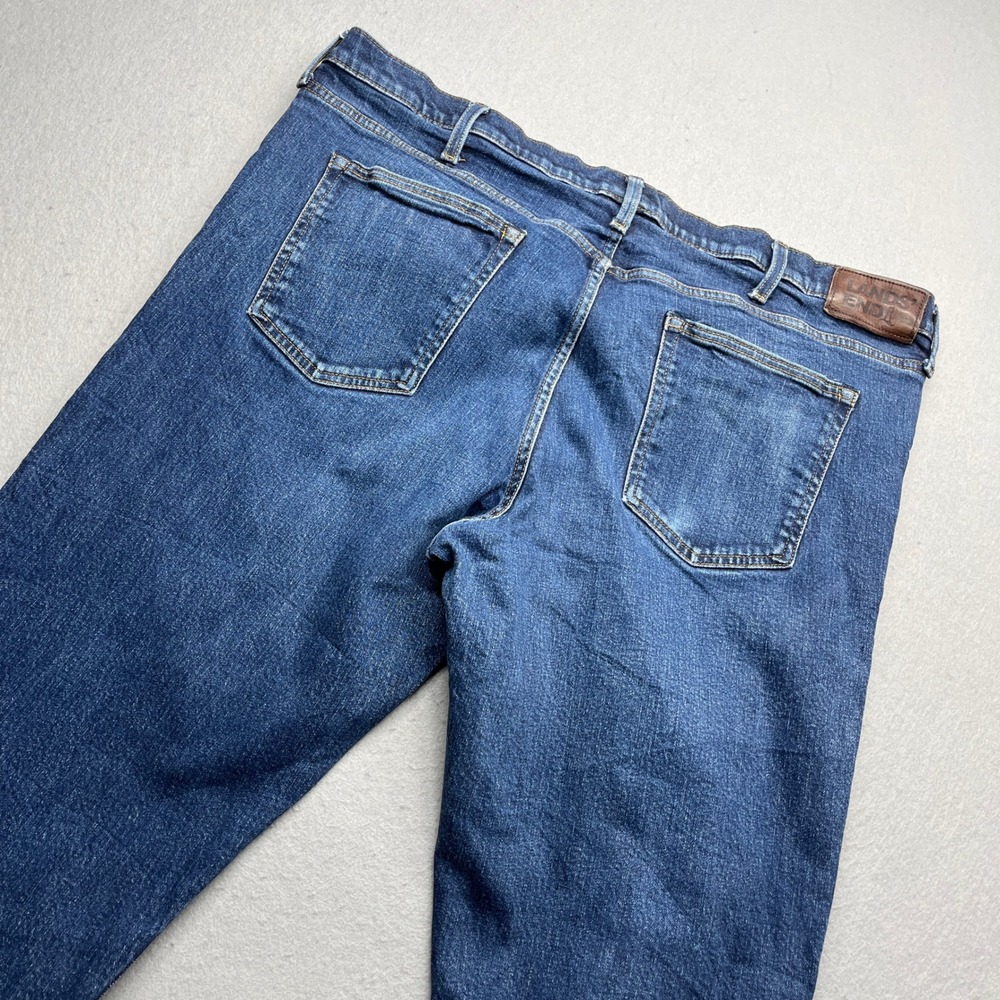 Lands' End Square‎ Rigger Blue Jeans Mens 42 Straight Leg Classic Denim